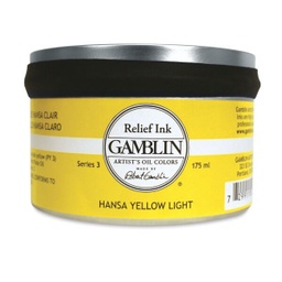 [4116703021] Gamblin Relief Ink HANSA YELLOW LIGHT 175ml