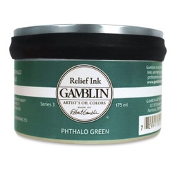 [4116703024] Gamblin Relief Ink PHTHALO GREEN 175ml