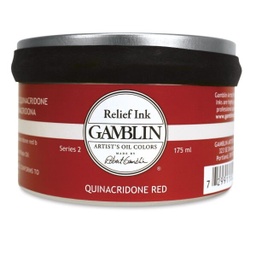 [4116703026] Gamblin Relief Ink QUINACRIDONE RED 175ml