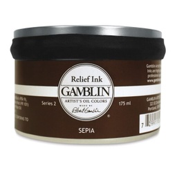 [4116703027] Gamblin Relief Ink SEPIA 175ml