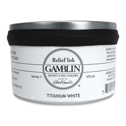 [4116703028] Gamblin Relief Ink TITANIUM WHITE 175ml