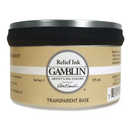 [4116703029] Gamblin Relief Ink TRANSPARENT BASE 175ml