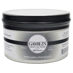 [4116703031] Gamblin Relief Ink PORTLAND LITHO BLACK 454g