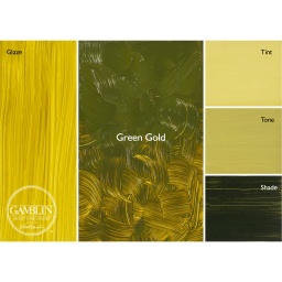 [4116701290] Gamblin Artists' Grade Oil 37ml GREEN GOLD