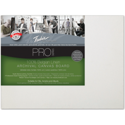 [5673523434] Fredrix Archival Canvas Panel Universal Primed Linen 18in x 24 in