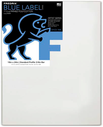 [5670956275] Fredrix Stretched Canvas Blue Label Ultrasmooth Canvas 12x12n